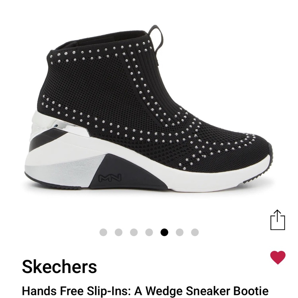 🔥NEW in BOX SKETCHERS SIZE 9 Black Women's Slip-On Sneakers